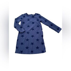 Primary Size 6-7 Navy Stars Cozy Long Sleeve Dress